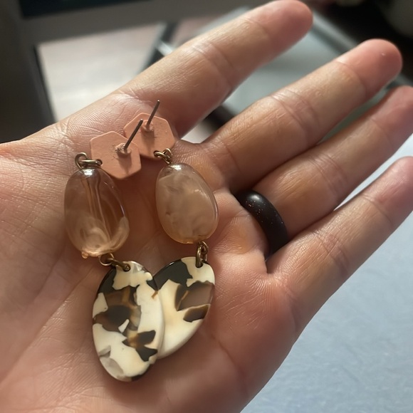 Pink earrings - Picture 2 of 2